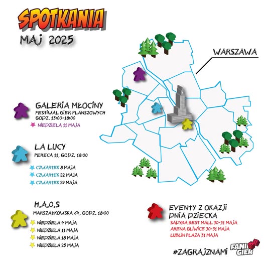 spotkania z grami planszowymi w warszawie