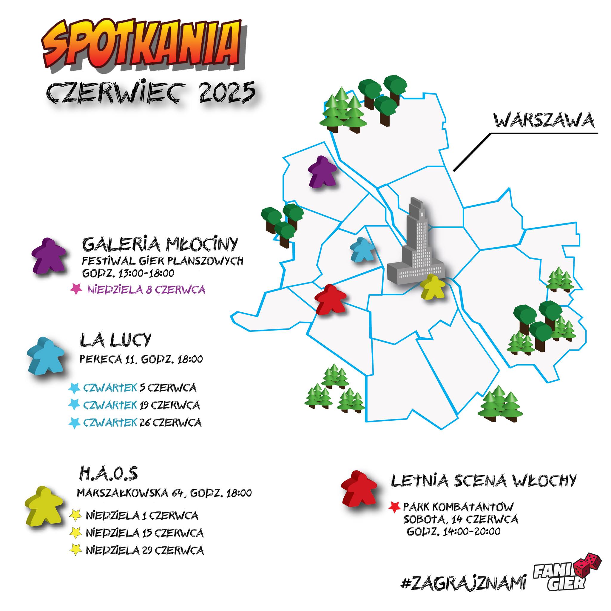 Planszówki warszawa czerwiec 2025