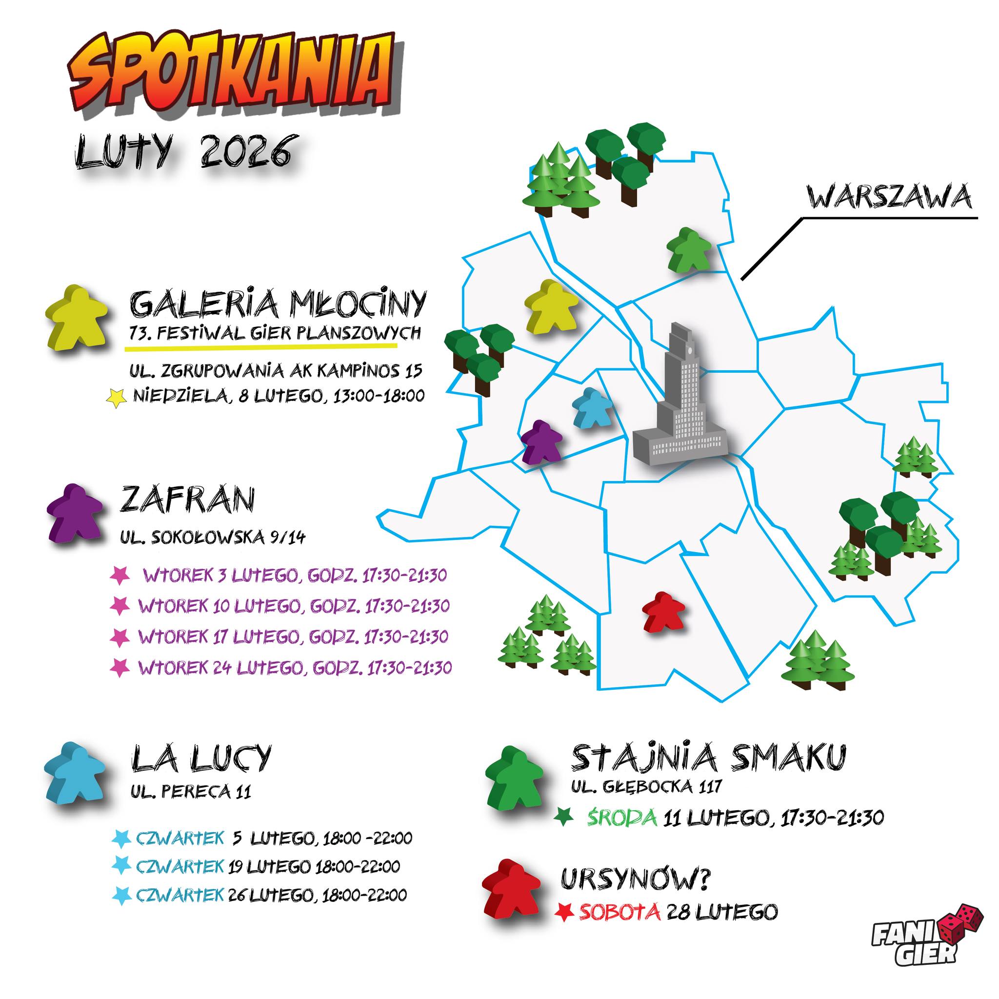 planszówki warszawa luty 2026