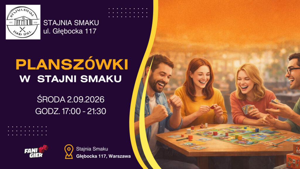 Planszówki w Stajni Smaku 2 września 2026